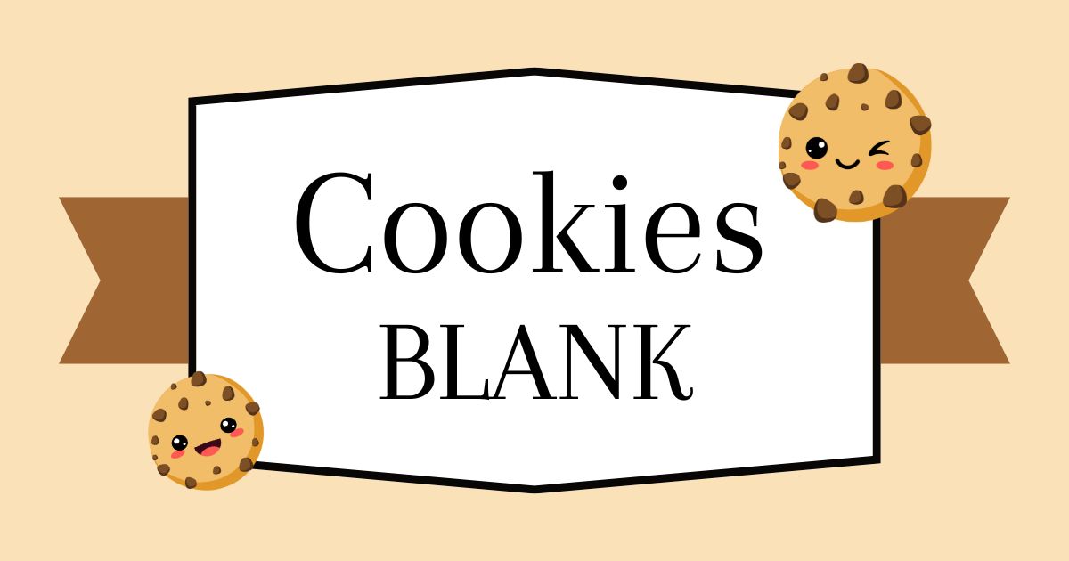 cookies blank